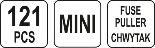 YATO BIZTOSÍTÉK KÉSZLET MINI 5-30A 121 RÉSZES