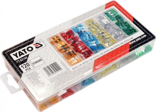 YATO BIZTOSÍTÉK KÉSZLET 5-30A 120 RÉSZES
