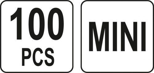 YATO BIZTOSÍTÉK KÉSZLET ALACSONY PROFILÚ 100 RÉSZES