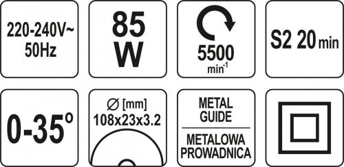 YATO ELEKTROMOS LÁNCÉLEZŐ 85W